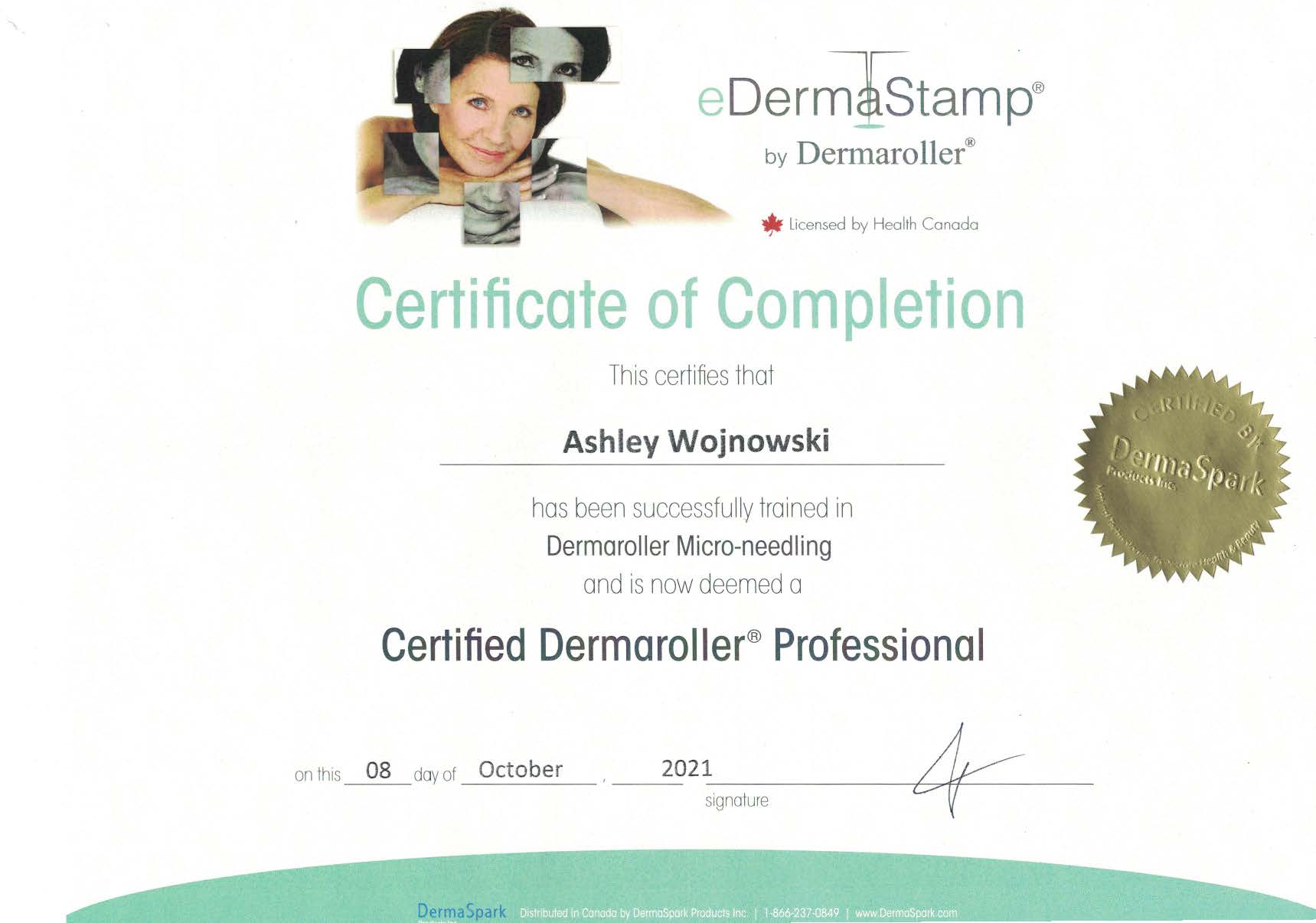 Certified Dermaroller Professional