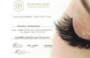 LashPRO Lash Lift Technician Certificate