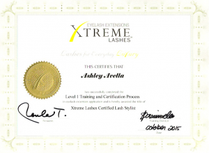 Xtreme Lashes Certified Lash Stylist