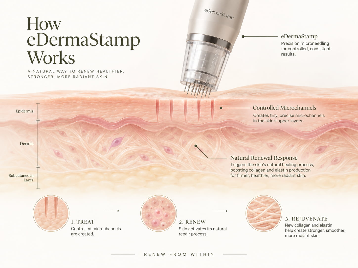 eDermaStamp microneedling technology